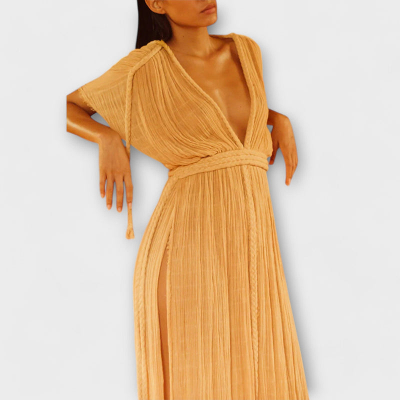 Sukienka maxi kimono w greckim stylu
